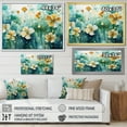thumbnail image 4 of Designart "Elegance In Beige Transparent Botanical Florals" Plants Floater Framed Canvas Prints, 4 of 5