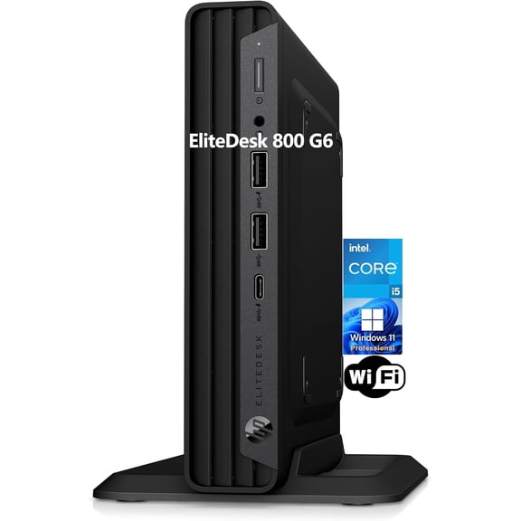 Restored HP Desktop PC, Core i5-10500T, 16G RAM, 256G NVMe SSD, DP, WiFi, BT, Windows 11 Pro