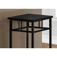 thumbnail image 4 of Side/End Table with Black Laminate & Metal, 2-Tier and Square Top, Storage Shelves for Any Room, 4 of 6