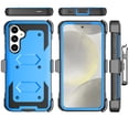 thumbnail image 6 of Ebizware Samsung Galaxy S24 Plus Phone Case with [Built-in Screen Protector] and Swivel Holster Belt Clip, Military Grade Heavy Duty Protective Defender Kickstand Cover for Galaxy S24 Plus - Blue, 6 of 10