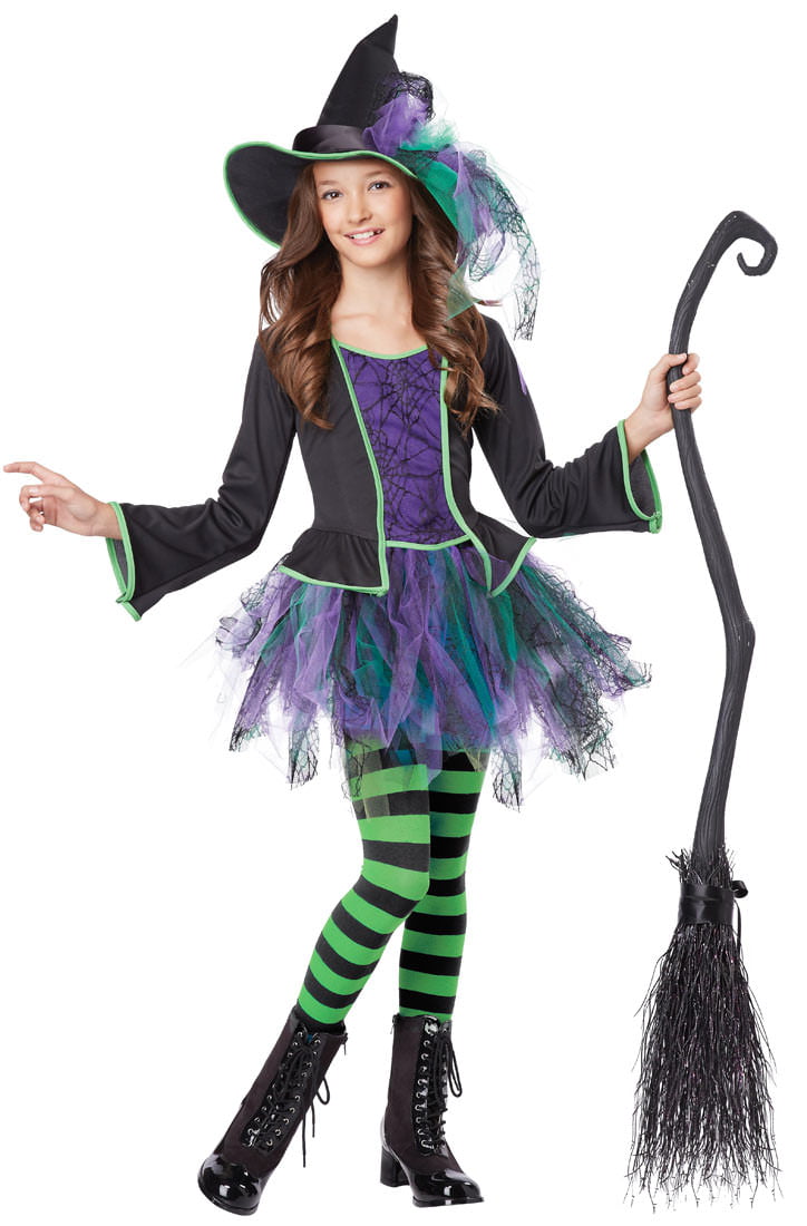 WITCHS BLACK BROOM HALLOWEEN COSTUME ACCESSORY
