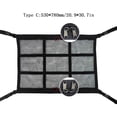 thumbnail image 5 of In-car Car Ceiling Cargo Net -Shaped Vehicle Ceiling Strong Load-Bearing Pocket Double-Zipper Car Roof Mesh Bag In-Car Storage Organizer, 5 of 7
