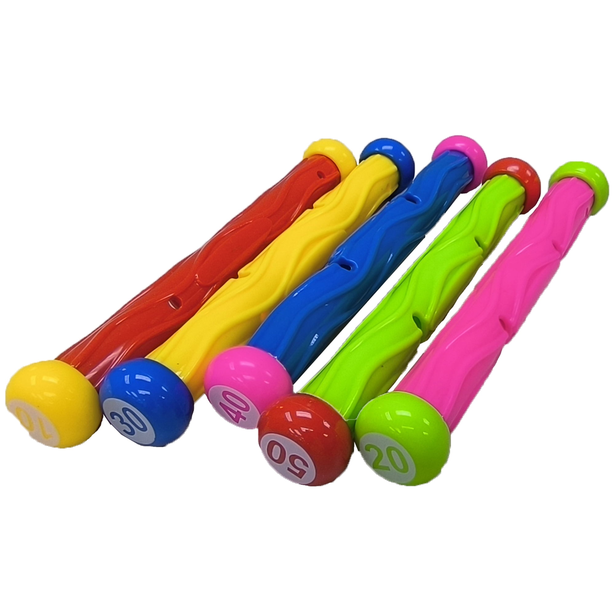 RIPPLE: Rainbow Dive Sticks - 5 Piece, Pool & Water Games Toys, Build Swimming Skills, Vibrant Colors For Visibility, Toss & Retrieve Play, Kids 8+