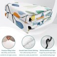 thumbnail image 4 of Twin XL Quilt Set 68''x98'', Colorful Leaf Lightweight Summer Bedspread Coverlet Set with 2 Pillow Shams, Summer Botanical Pastoral Spring Breathable All Season Quilt Bedding for Dorm/Guest Room, 4 of 9