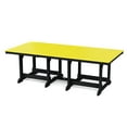 thumbnail image 2 of Wildridge Heritage 9-Piece 44"x94" Dining Set, Lemon Yellow and Black - Outdoor Weather Resistant Recycled Plastic Furniture for Patio, 2 of 5