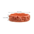 thumbnail image 2 of USHOBE Bol Alimentaire pour Lézard en Résine Rond Marron Clair 1Pcs pour Temps d'Alimentation, 2 of 8