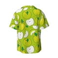 thumbnail image 2 of Fotbe Green Apple print Short Sleeve Button Down Shirts for Men Casual Summer Beach Wrinkle Free Shirt-3X-Large, 2 of 7
