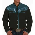 thumbnail image 1 of nueva camisa de solapa de manga larga con estampado occidental para hombre, de un solo pecho, ropa informal para club social para hombre, ropa con impresión 3D, 1 of 6