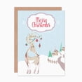 thumbnail image 3 of Christmas Cards Cute Reindeer Robin Winter Scene Set Xmas Blank Greeting Cards With Envelopes Pack of 6, 3 of 5