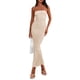 thumbnail image 1 of Vestido PRETTYGARDEN Strapless Ajustado Largo Beige Talle S, 1 of 5