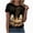 Beige, variant on TOWED22 Halloween Shirts for Women T Shirt Holiday Ghost Graphic Crewneck Short Sleeve Tee Tops(Orange,M)