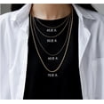 thumbnail image 4 of Cadena de plata de ley 925 de 1MM, collar de plata a la moda, cadena de serpiente de alta calidad para hombres y mujeres, 4 of 5
