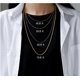 thumbnail image 4 of Cadena de plata de ley 925 de 1MM, collar de plata a la moda, cadena de serpiente de alta calidad para hombres y mujeres, 4 of 5