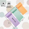 thumbnail image 2 of ORUYROP T02 Mint Green/Lavender Purple/Light Orange, Adhesive Thermal Paper, Sticker Paper Printer Paper for T02 Mini Printer, Strong Adhesive,50mmx3.5mm,Black Text,Keep for 20 Years,3 Rolls, 2 of 7