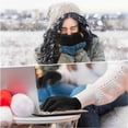 thumbnail image 4 of SNNROO Gants Chauffants Électriques USB pour Mains Écran Tactile Ajustables Gants d'Hiver pour Hommes et Femmes Gris, 4 of 8