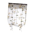 thumbnail image 1 of Lovely Tie Up Flower Roman Short Window Shades Cortina de Ventana Voile Drape Cenefa Paneles - para Ventana Pequeña Sala de Dormitorio Bal 2 Amarillo 100x160cm Macarena Diseño original, 1 of 8