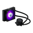 thumbnail image 3 of Cooler Master MasterLiquid ML120L RGB V2, Close-Loop AIO CPU Liquid Cooler, 120 Radiator, SickleFlow 120mm, RGB Lighting, 3rd Gen Dual Chamber Pump for AMD Ryzen/Intel LGA1200/1151 LGA 1700 Compatible, 3 of 12