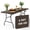 Brown, variant on WLLJOY 6ft Folding Table, Portable Camping Table with Handle, Durable and Anti-fouling Picnic Table Suitable for Party, Camping and Picnic, Khaki