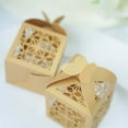 thumbnail image 2 of Efavormart 25Pcs Gold Butterfly Top Laser Cut Lace Print Favor Gift Candy Boxes, 2 of 11