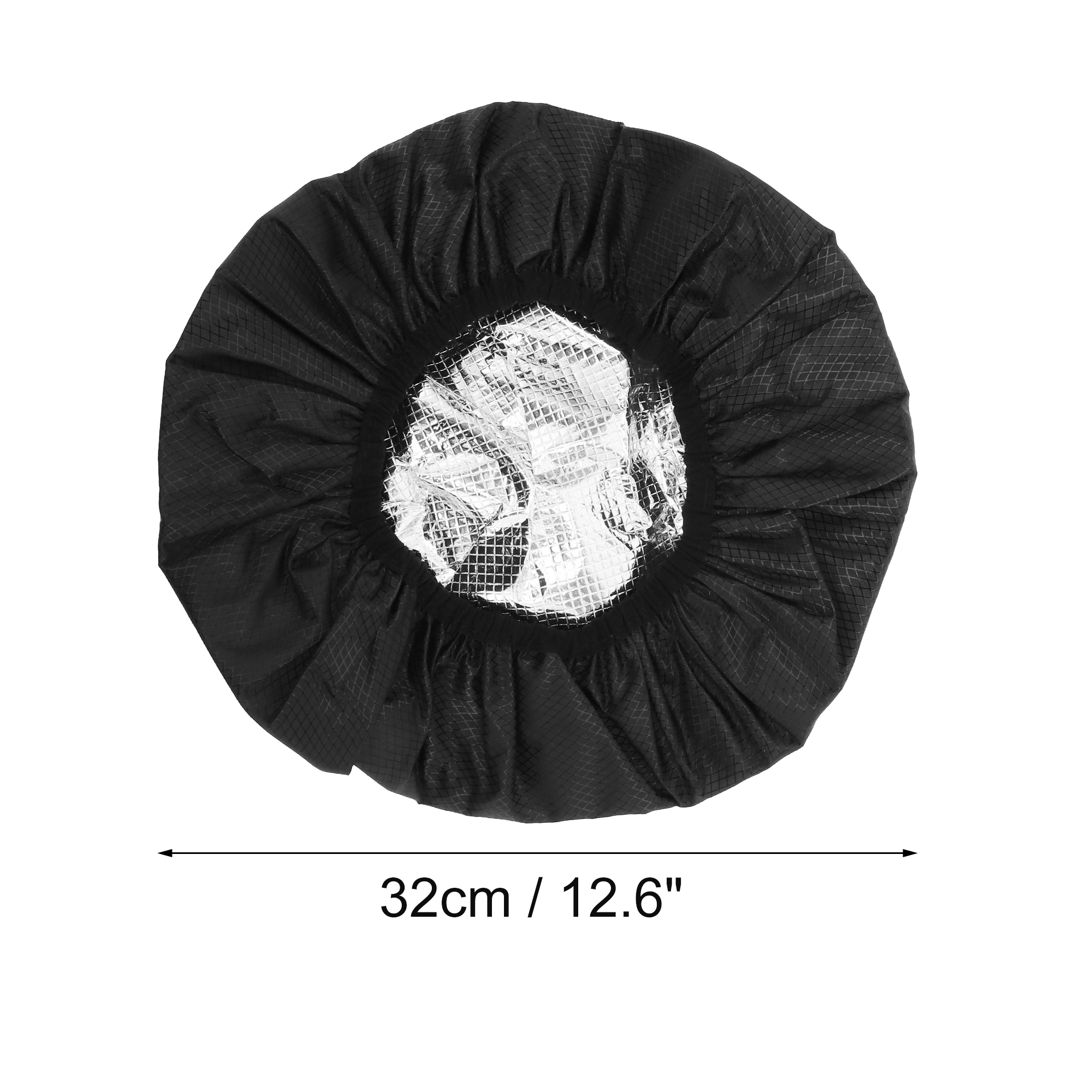 Unique Bargains Women Durable Portable Shower Cap 1 Pc Black