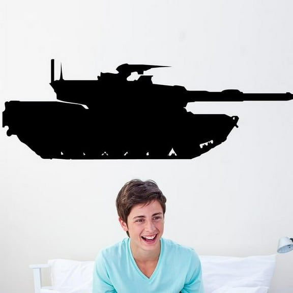 Wallhogs Haynes Military Tank IV Silhouette Cutout Wall Decal