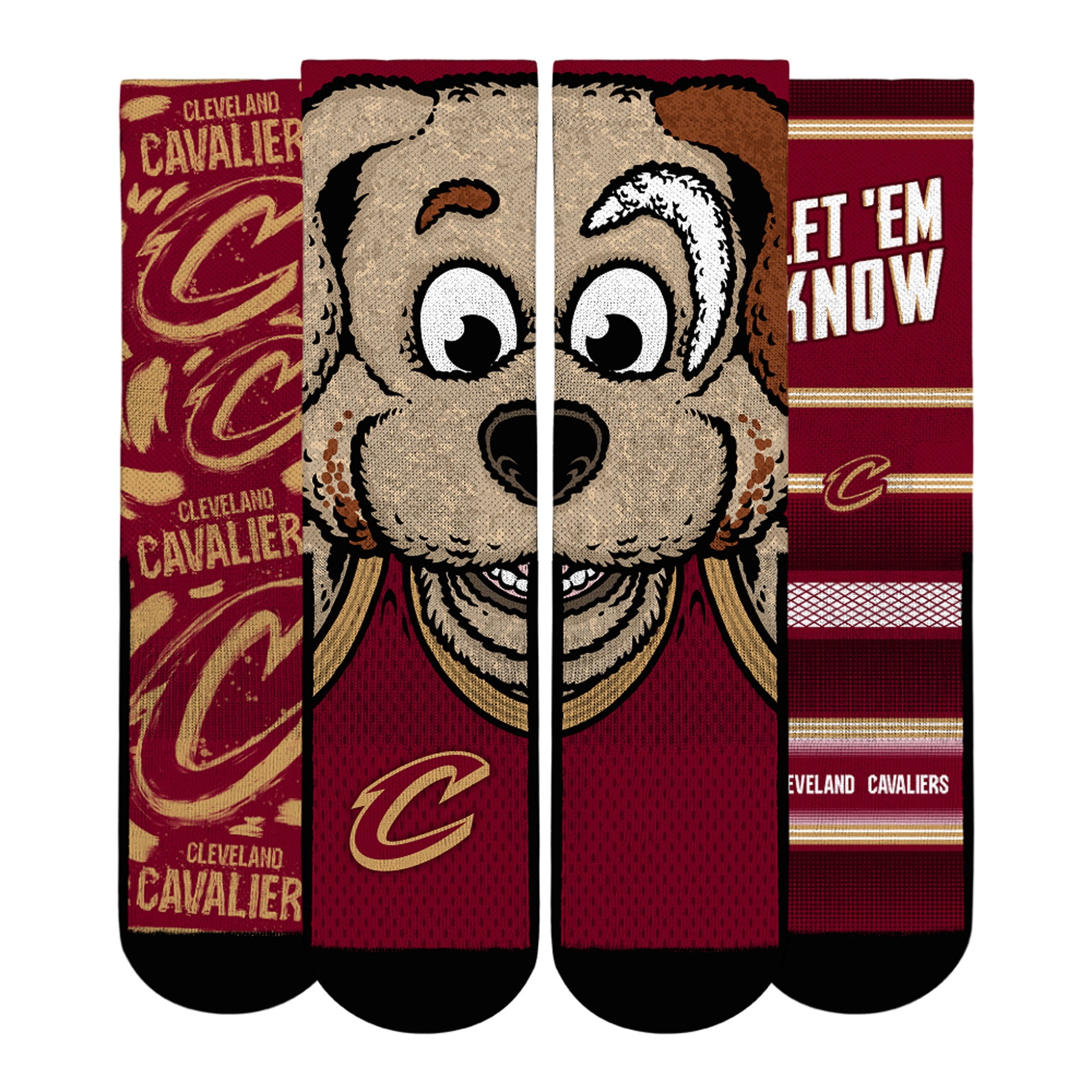 Youth Rock Em Socks Cleveland Cavaliers Fan Favorites Three-Pack Crew Socks Set
