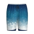 thumbnail image 3 of Yiaed Christmas Snowflakes for Men's Soft Sleep Pajama Short Lounging Pajama Shorts-X-Large, 3 of 8