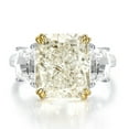 thumbnail image 2 of Zircon Eternity Radiant Cut Engagement Rings for Women S925 Sterling Silver Rings for Women 8*10mm Zircon Stylish Women Wedding Bands Hypoallergenic Personalized Promise Rings, 2 of 9
