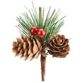 thumbnail image 4 of 10pcs Wreath Crafts Artificial Flower Christmas Pine Cone Branches 8cm Fake 10Pcs Simulation For Holiday Floral Decor, 4 of 23
