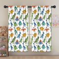 thumbnail image 5 of Blackout Kids Curtains,Colorful Dinosaur Assortment Pattern Childrens Insulated Curtains Set Of 2,Bedroom Essentials,Toddler Room Decor 52"x63", 5 of 5