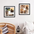 Baffle Collage 12x12 Collage Frame For 4 4x6 Photos Black - Walmart.com