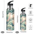 thumbnail image 2 of Yayeee 20oz Insulated Water Bottle Double Wall Stainless Steel with Flip Straw Lid, Floral Forest Pattern, 2 of 7
