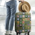 thumbnail image 2 of Pioneer Flower Floral Print Pattern Luggage Cover Fashion Suitcase Cover Baggage Covers Fit 25-28 Inch Luggage (Go Travel), 2 of 5