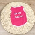 thumbnail image 2 of Pet Cat Dog Spring And Summer Breathable Vest I Love Mommy Print, 2 of 2