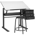 thumbnail image 3 of SAFAVIEH Harvard Writing Desk Black / White, 3 of 6
