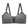 thumbnail image 1 of HBFAGFB Bras for Women Comfortable Front Button Built-In Bra without Steel Ring Underwear Black Size 36, 1 of 3