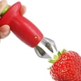 thumbnail image 1 of Descascaradores de fresas, herramienta de cocina de Metal y plástico para quitar hojas de frutas, tallos de tomate, 1 of 5