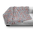 thumbnail image 3 of Vintage Soft Flannel Fleece Blanket, Vintage Retro Flower Design Bohemian Classical Ornamental Daisy Blooms Pattern, Cozy Plush for Indoor and Outdoor Use, 50" x 70", Red Blue White, by Ambesonne, 3 of 6