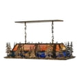 thumbnail image 4 of Meyda 146947 51 in. Deer At Dusk Oblong Pendant, Coral, Green & Blue, 4 of 5