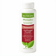 Medline Remedy Phytoplex Antifungal Powder with 2% Miconazole Nitrate for Common Fungal Infections incuding Athletes Foot, Talc Free, White, 3 Oz