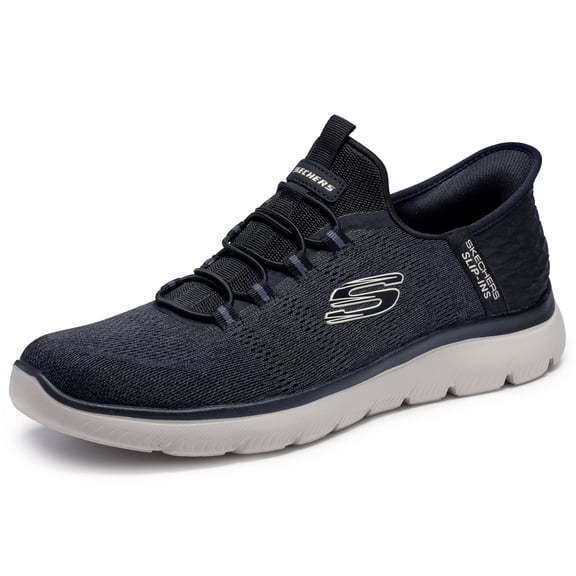 Skechers Summits - Key Pace Mens Slip on Sneakers, Hands Free Slip-Ins with Memory Foam Insole, Lightweight Mens Casual Shoes