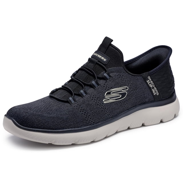 Zapatillas Skechers Summits Key Pace Sin Cordones para Hombre en Negro