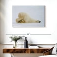 thumbnail image 3 of Elephant Stock Lazy Polar Bear Wall Art - Horizontal Canvas Wall Art - Living Room Wall Decor - Animal Canvas - White And Beige Decor - 36" x 24", 3 of 8