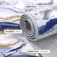 thumbnail image 5 of Runner Rugs for Hallway, Yamaziot 2'x6' Abstract Runner Rug, Washable Non Slip Blue Modern Bedroom Carpet Accent Rug Kitchen Runner Laundry Room Mat, 5 of 7