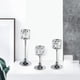 thumbnail image 5 of Candelabro de cristal moderno, candelabro de pilar, soporte para velas de té para plata SML, 5 of 7