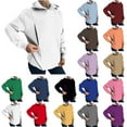 thumbnail image 1 of Conjuntos de trabajo para mujer,Chaqueta de lactancia, sudadera de manga larga con capucha y cremallera, mezcla de acrílico, cómoda camiseta de lactancia para uso diario, sopatenor, 1 of 9