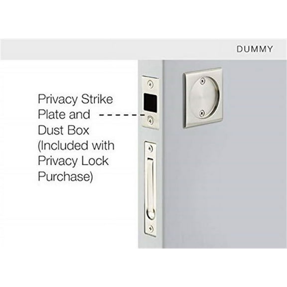 Square Tubular Pocket Door Dummy, US10B