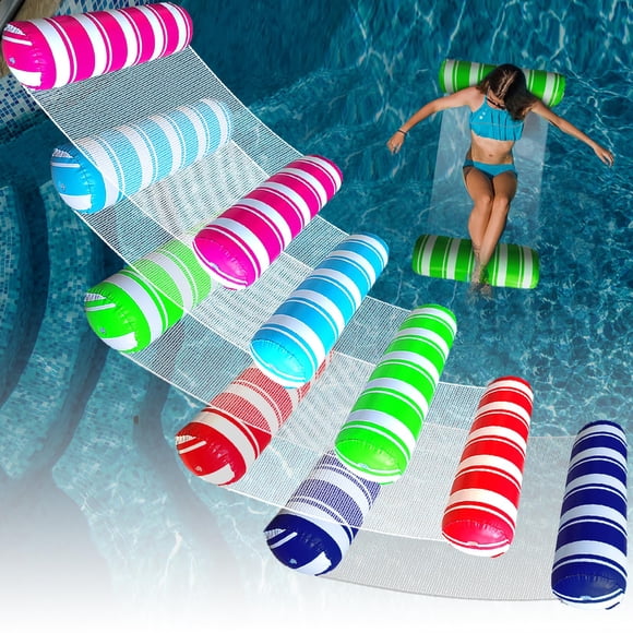 Hamaca acuática Pool Floats ANNIL 4 en 1, tamaño adulto, paquete de 5