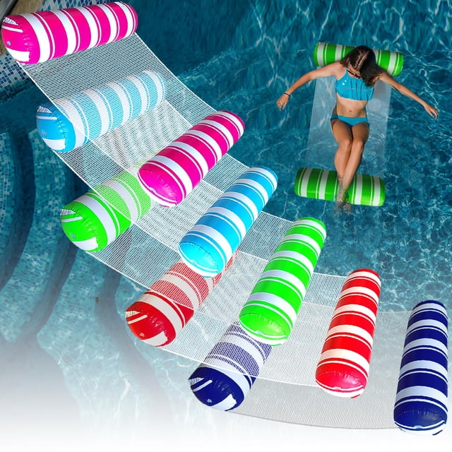 Hamaca acuática Pool Floats ANNIL 4 en 1, tamaño adulto, paquete de 5