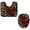 Multicolor 2, variant on PhooArto Toilet Lid Cover and U-Shaped Toilet Floor Mat Set of 2 Pieces, Leopard Butterfly Flowers Toilet Mat Set, Machine Washable Seat Covers Non-Slip Absorbent Rugs
